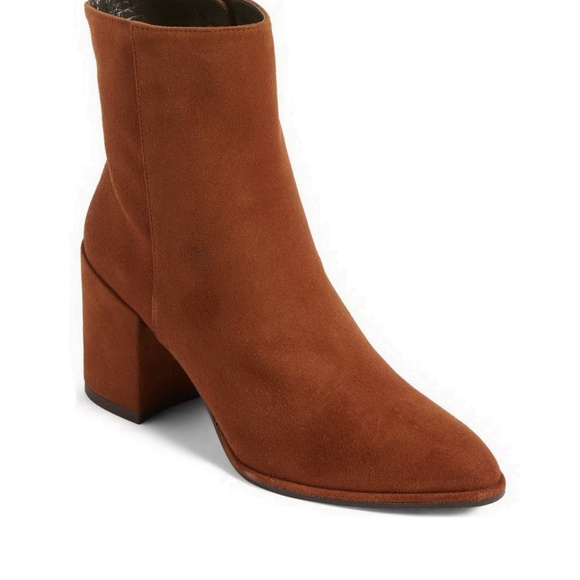 New STUART WEITZMAN Notazzie Suede Bootie - Picture 1 of 10